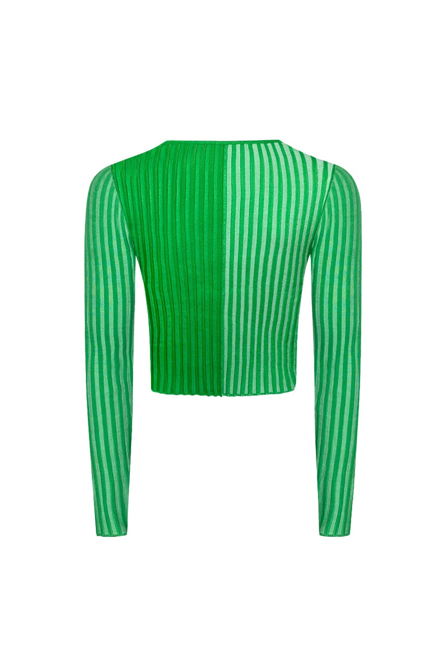 “Varia” Ribbed Matching Set — Emerald Green Two-Tone Crop Top & Skirt